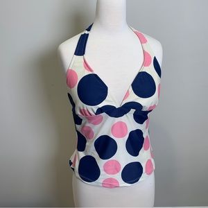 Sunset Separates Polka Dot Tankini Swimwear Size Medium